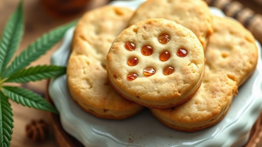 cannabis infused honey shortbread cookies